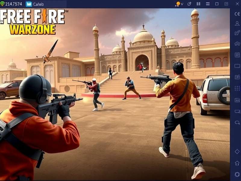 Free Fire Warzone Intense Gameplay Action Free Fire Warzone Battle Scene with Indian Players